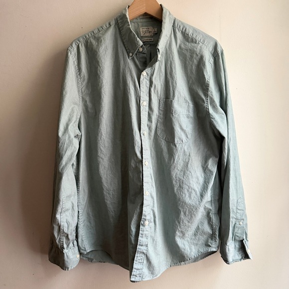 J.Crew Other - J.Crew Secret Wash Shirt Classic Fit Button Down Green Large Good